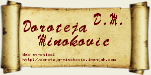 Doroteja Minoković vizit kartica